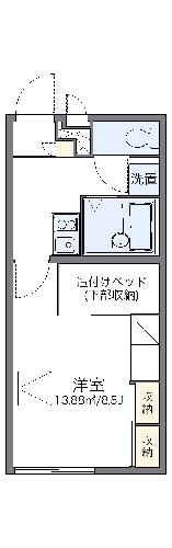 レオパレスアプリコットの間取り