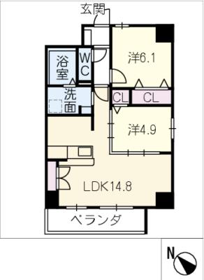 仮）プリミエール常滑新開IIの間取り