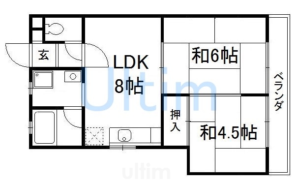 リバーサイド花水樹の間取り