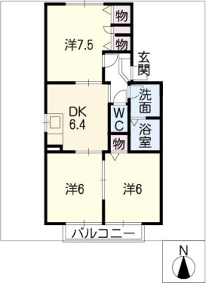 ネバーランド　Ｃ棟の間取り