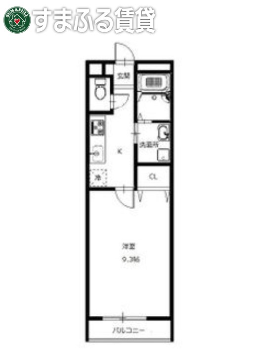 アンプルール　リーブル　錦の間取り