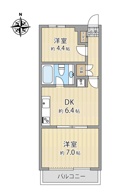 KS馬橋の間取り