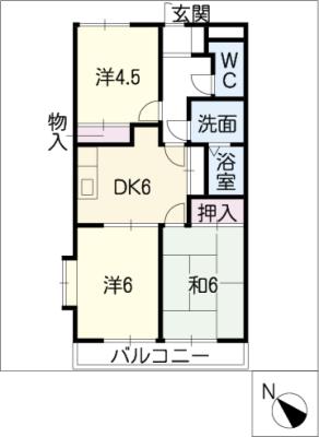 クリスタルメゾン七宝の間取り