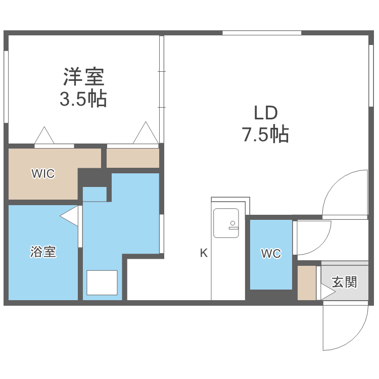 ロイヤルガーデン北6条の間取り