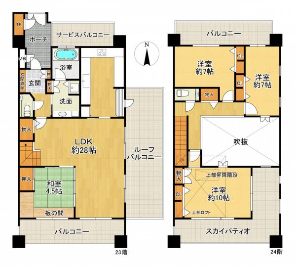 くずはタワーシティA棟の間取り