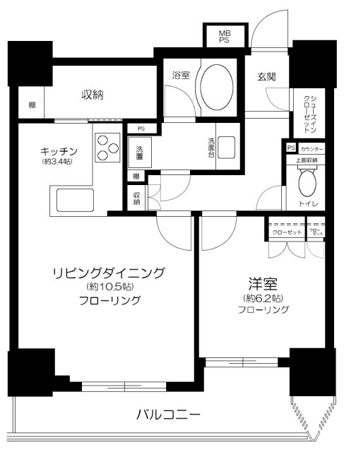 ライオンズ四谷タワーゲートの間取り