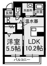 ガルテンＭＡＳＡＫＩ　Ａ棟の間取り