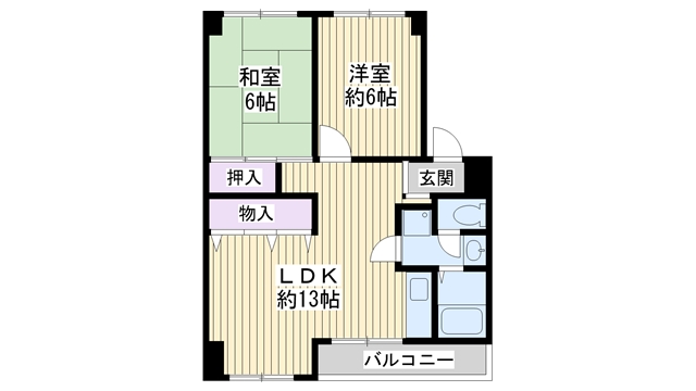 シャンボール鶴見の間取り