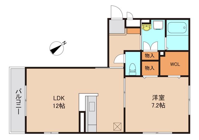 船橋市西船のアパートの間取り