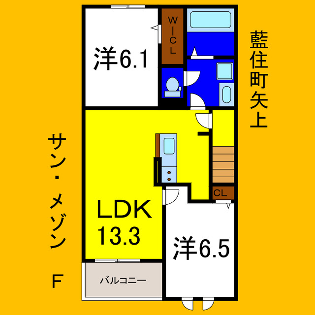 サン・メゾンFの間取り