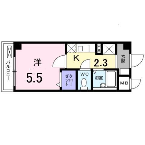 呉市中央のマンションの間取り