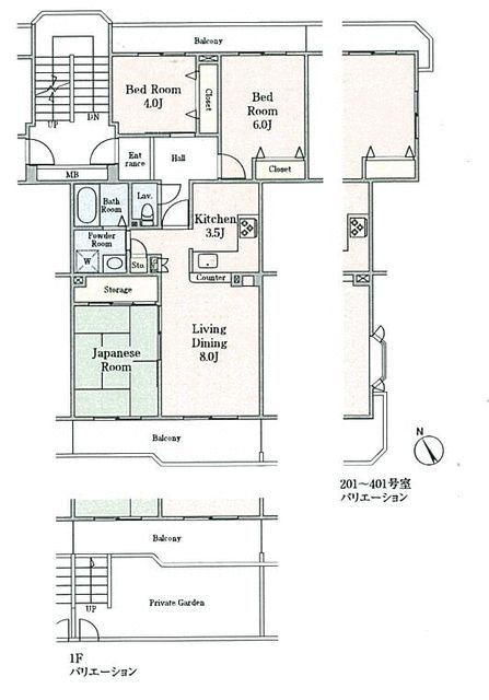 新座市野火止のマンションの間取り