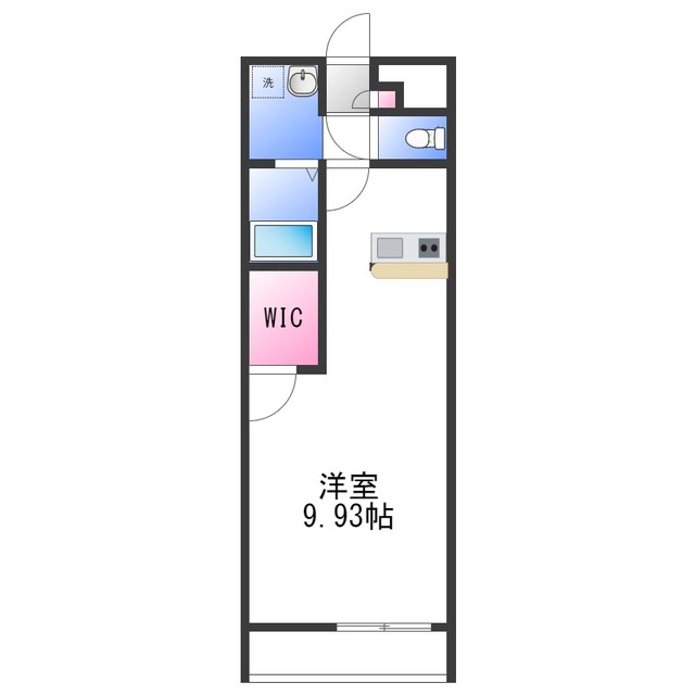 貝塚市畠中のアパートの間取り