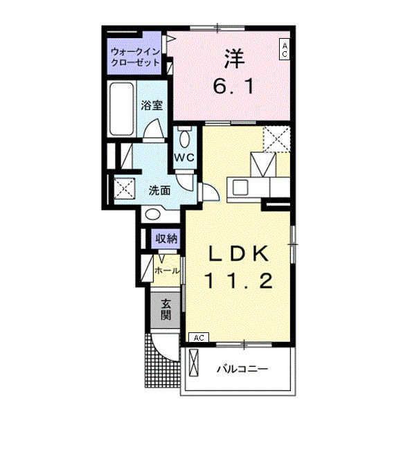 ブライド・サチIIの間取り