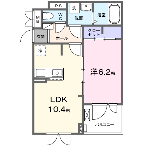 ＧＬ　ｍｉｎａｋｕｃｈｉ　IIの間取り