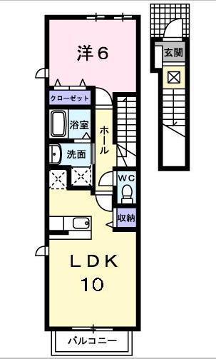 ［大東建託］サンマリーンの間取り