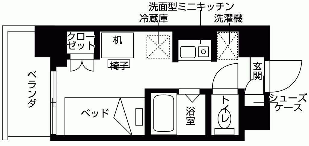 バウスクロス板橋加賀の間取り