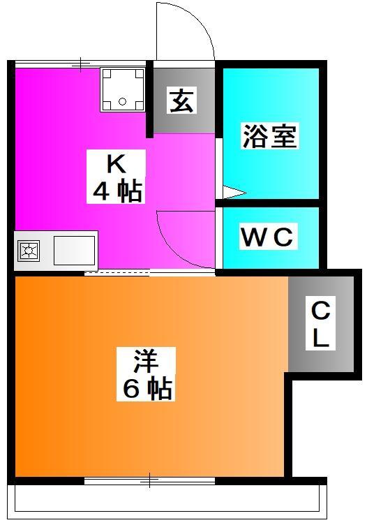 第８丸三マンションの間取り