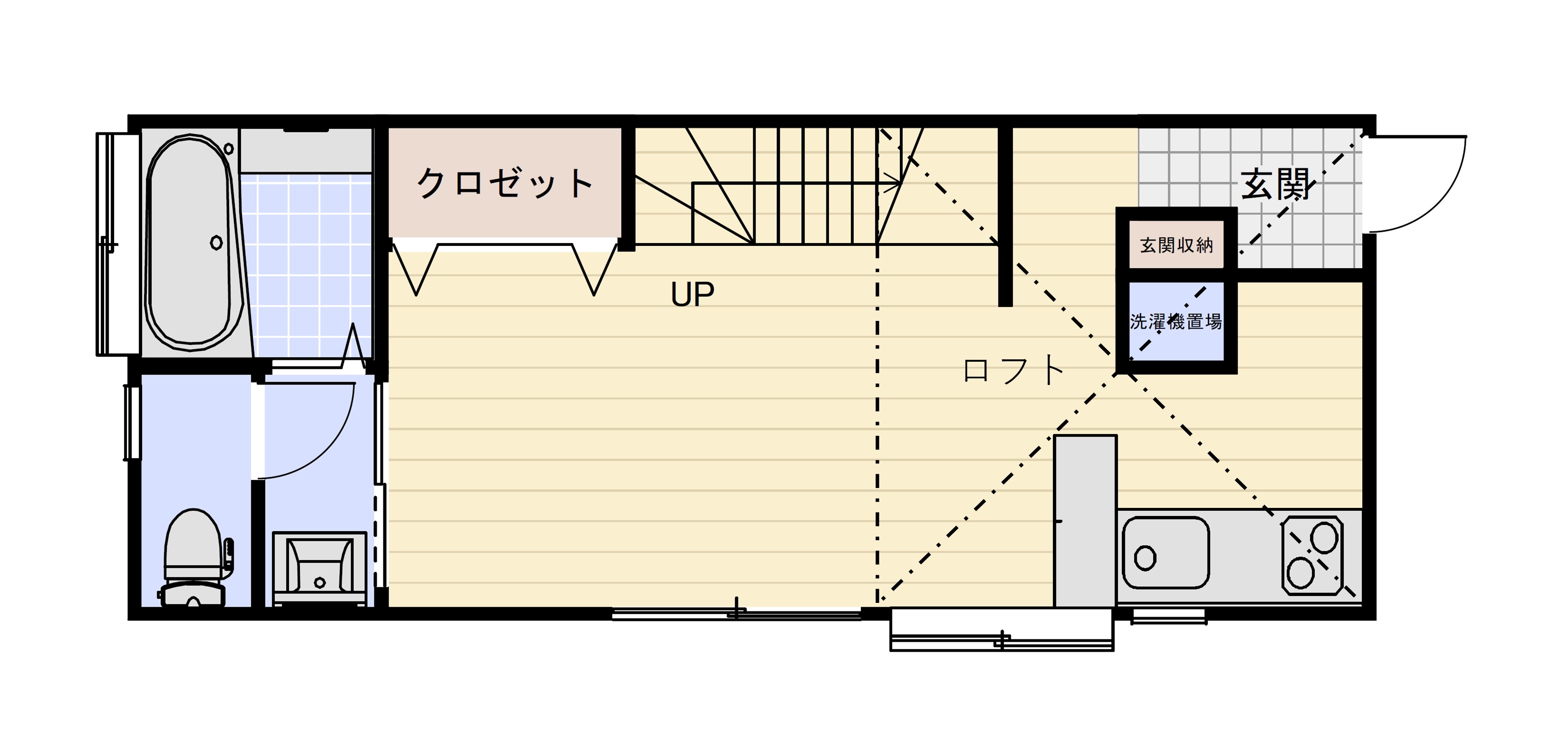 スモールバレー小千谷　A205号室の間取り