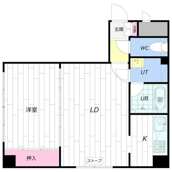 札幌市中央区南二十二条西のマンションの間取り