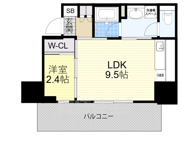 ルフォンプログレ堺筋本町タワーレジデンスの間取り