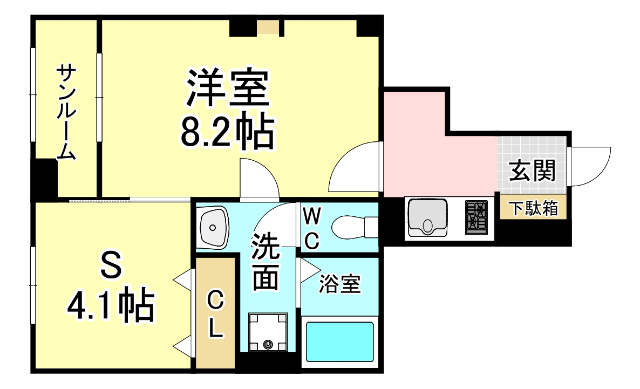 カミング萩ケ丘公園　２棟の間取り