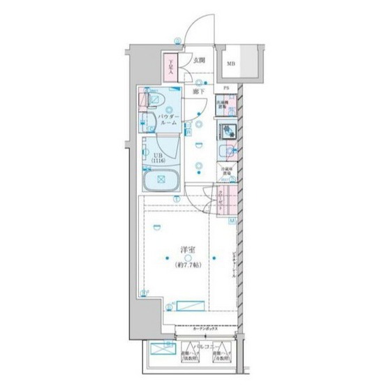 ＧＥＮＯＶＩＡ川崎ＶＩＩの間取り