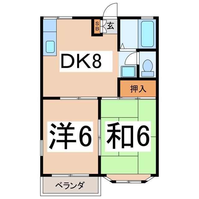 ハイツ土屋Ａの間取り