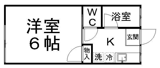 コーポ一高南Ａの間取り