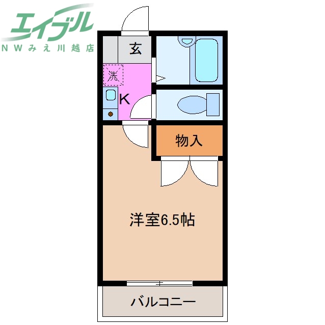 レオパレスブリリアント幸の間取り