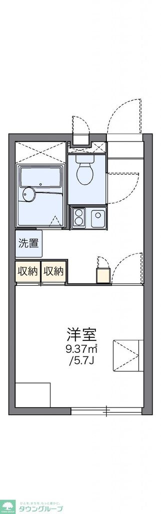 横浜市泉区和泉が丘のアパートの間取り