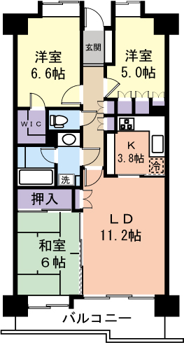 北仙台シティプレイス東館の間取り