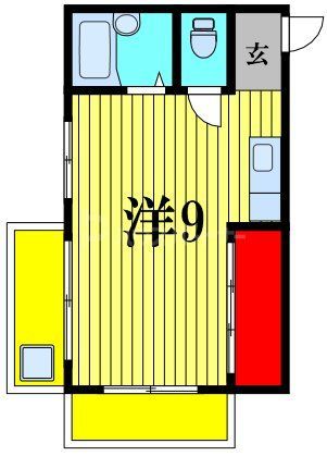 船橋市本中山のアパートの間取り