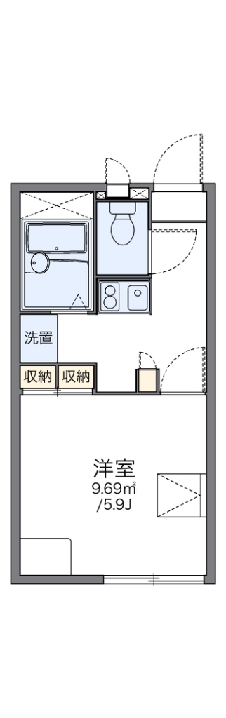 豊明市栄町のアパートの間取り