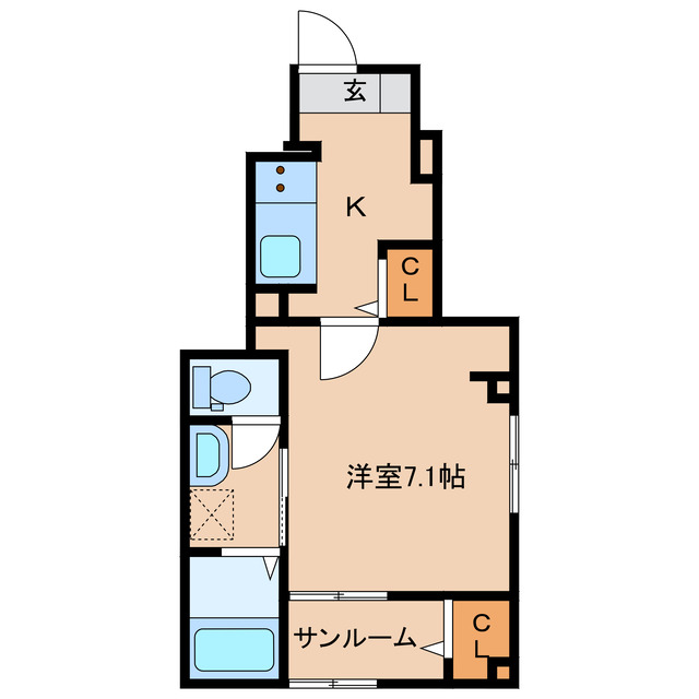 都城市蔵原町のアパートの間取り