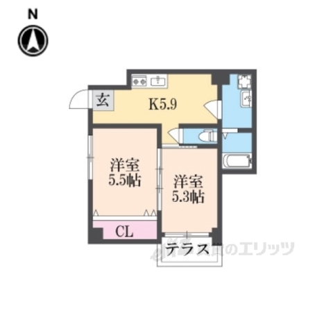 聖護院アパルトメントの間取り