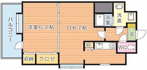 ニューサンリバー１０番館の間取り