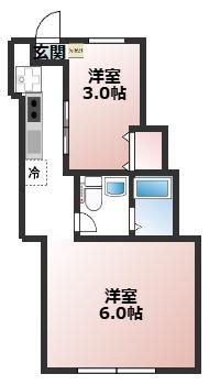 ベルビュー西谷の間取り