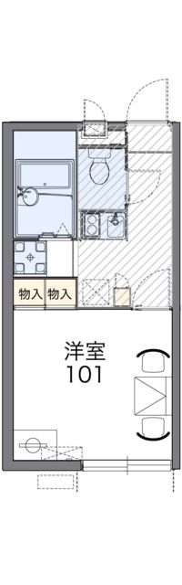 松戸市和名ケ谷のアパートの間取り