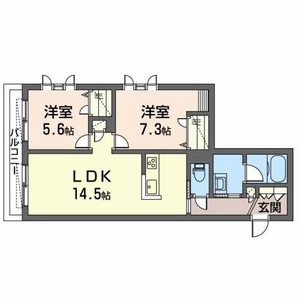 シャーメゾン・ラ・スイートＫＡＭＩＹＡの間取り