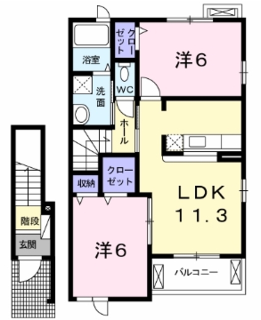 サンベリーナ Bの間取り