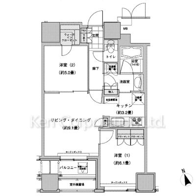 ウエストパークタワー池袋の間取り