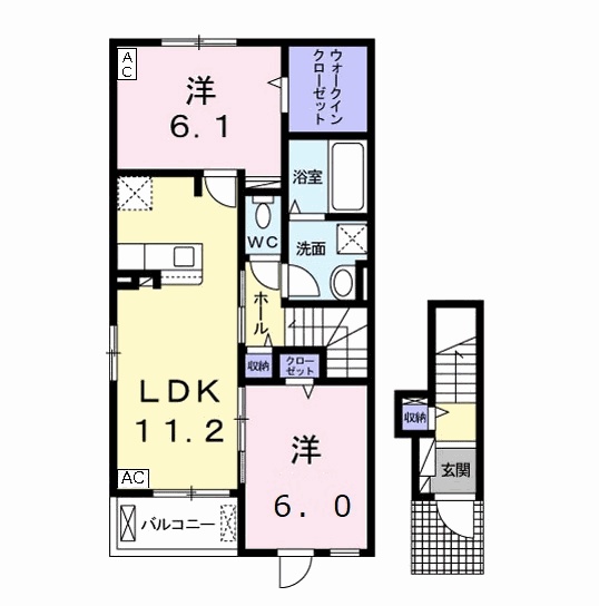 マーサＫ　Ｃの間取り