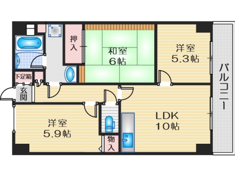 グレーシア大西の間取り