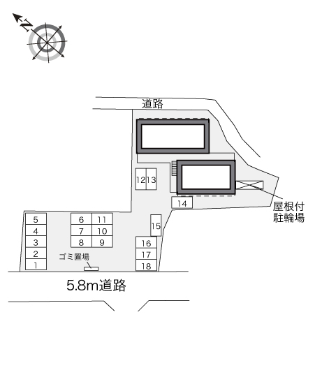 【レオパレス井垣の駐車場】