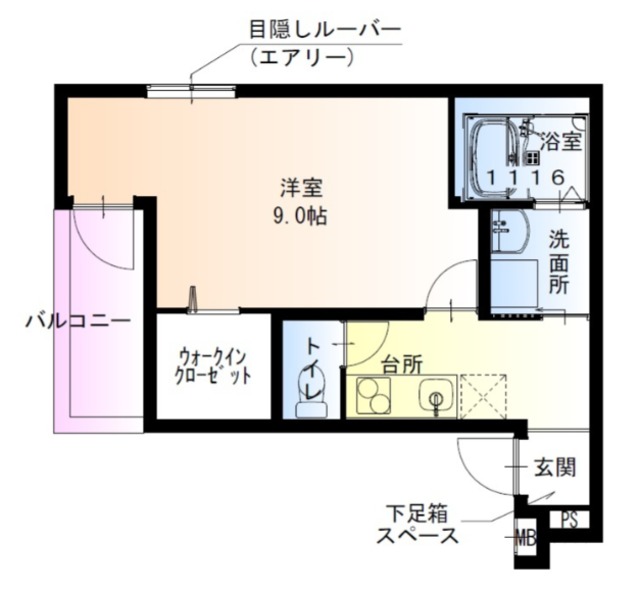 阪神本線 尼崎駅 徒歩10分 3階建 築1年の間取り写真