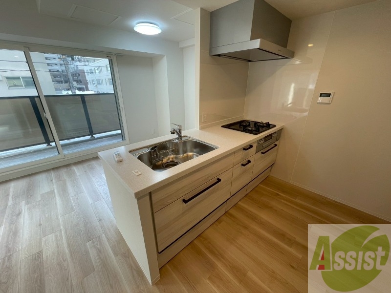 キッチン　システムキッチンなので、すぐお料理に使えます！