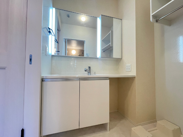 洗面設備　写真は別の部屋になります