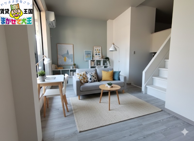 居室・リビング　家具・インテリアはＣＧです