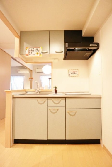 キッチン　シンプルな清潔感のあるキッチンです！